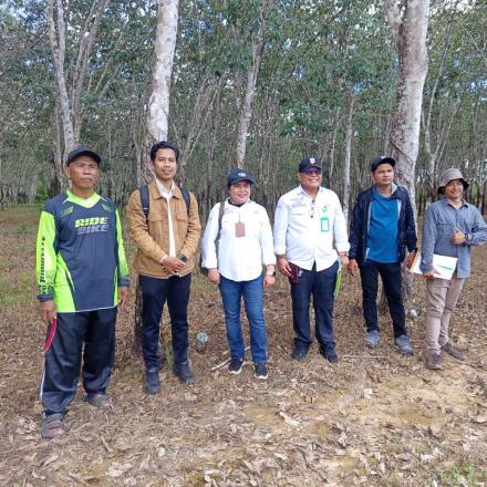 Disbunak Kalsel Identifikasi Rencana Pembangunan Jalan Usaha Tani Desa Gunung Ulin